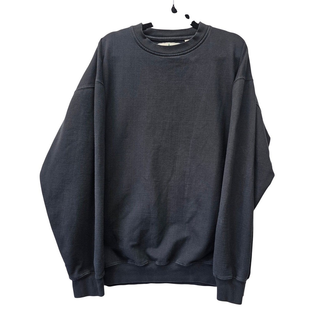 Copper Canyon Mens 2XLT Tall Black Crewneck Sweatshirt Cotton Blend Pullover